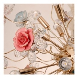 Dekorative Pendelleuchte Moderner Kristallblumen-Kronleuchter