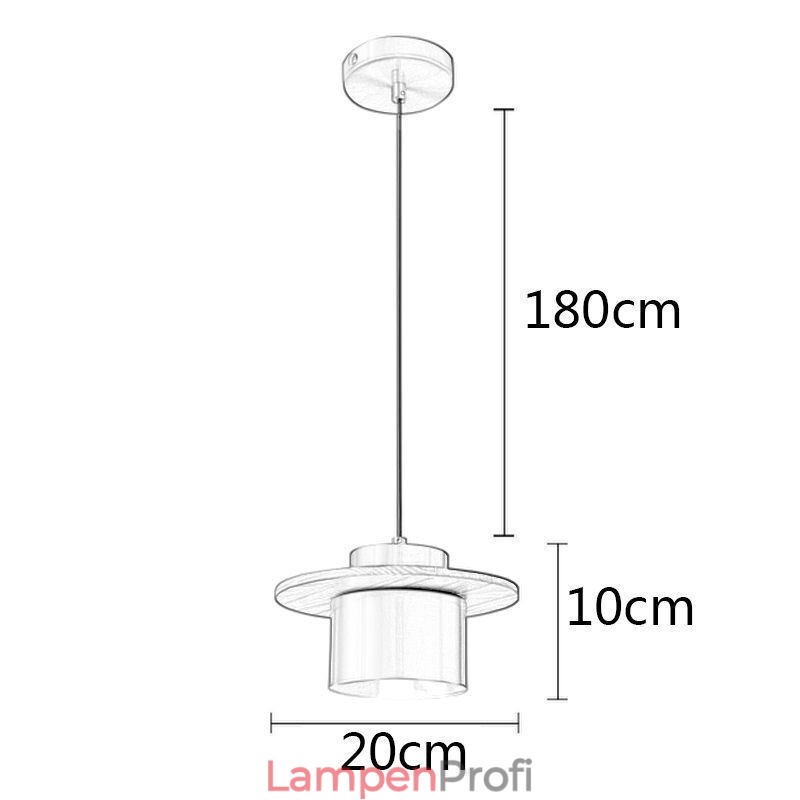 Moderne Pendelleuchte mit einer Leuchte aus Messing, Pendelleuchte, Insel