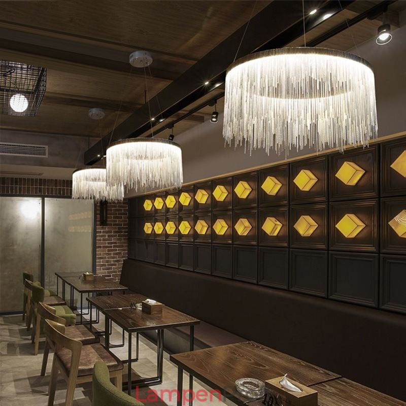 Luxus Quaste Pendelleuchte Runder Kronleuchter