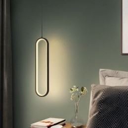 Moderne Pendelleuchte Minimalistische ovale Pendelleuchte