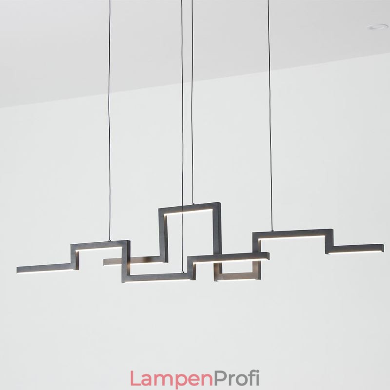 Moderne Pendelleuchte Acryl Schwarz Kronleuchter
