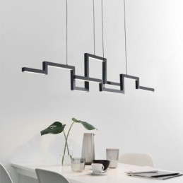 Moderne Pendelleuchte Acryl Schwarz Kronleuchter
