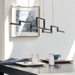Moderne Pendelleuchte Acryl Schwarz Kronleuchter
