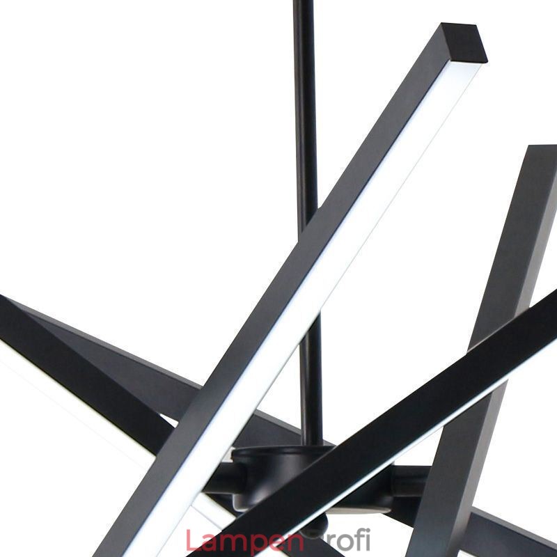 Moderne Pendelleuchte Dimmbare Schwarze Streifen Deckenlampe