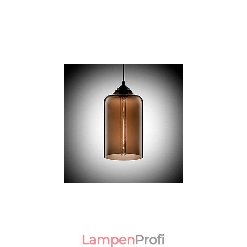 Bottle Design Pendant 1 Light Concise Iron Painting