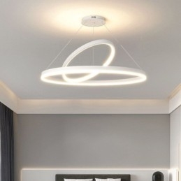 Moderne Pendelleuchte Kreisringe Acryl Pendelleuchte