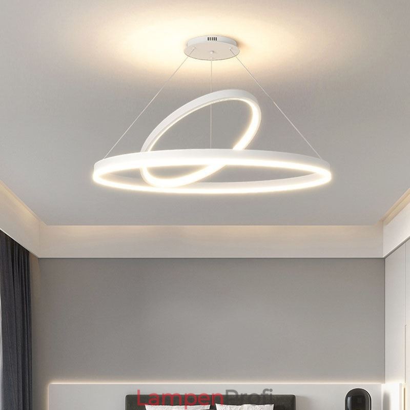 Moderne Pendelleuchte Kreisringe Acryl Pendelleuchte