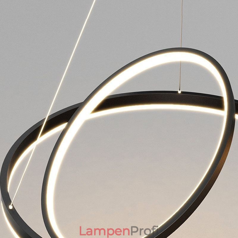 Moderne Pendelleuchte Kreisringe Acryl Pendelleuchte