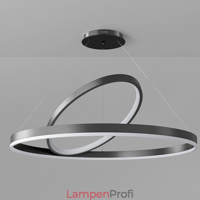 Moderne Pendelleuchte Kreisringe Acryl Pendelleuchte