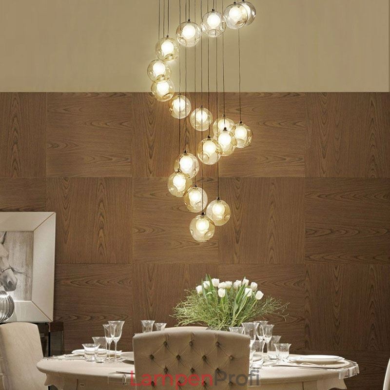 Moderne Pendelleuchte mit Kristallkugeln, farbenfroher Kristallleuchter (farbenfroher Stil, bitte kontaktieren Sie uns)