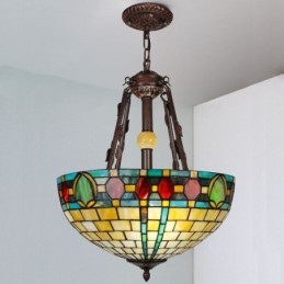 Buntglas-Pendelleuchte, dekorative Hängelampe