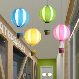 Bunte Heißluftballon Pendelleuchte Acryl Dekorationsleuchte