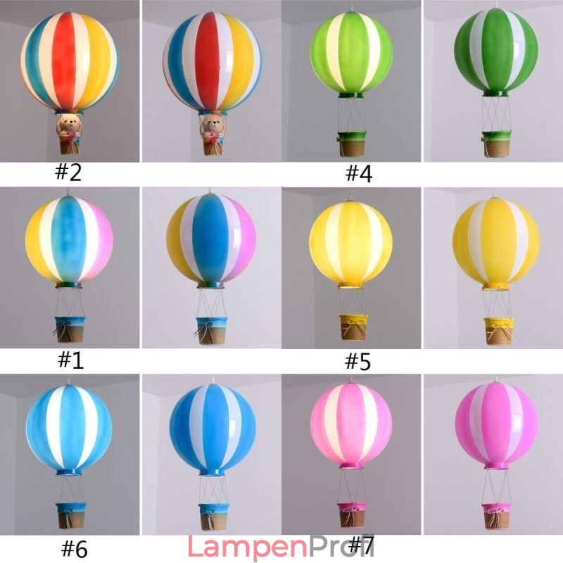 Bunte Heißluftballon Pendelleuchte Acryl Dekorationsleuchte