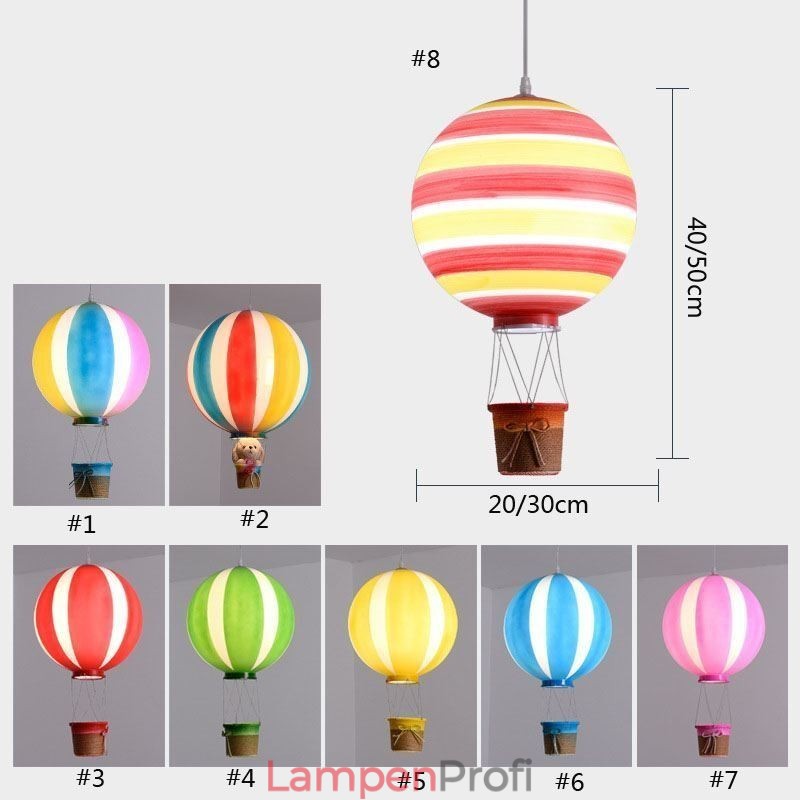 Bunte Heißluftballon Pendelleuchte Acryl Dekorationsleuchte
