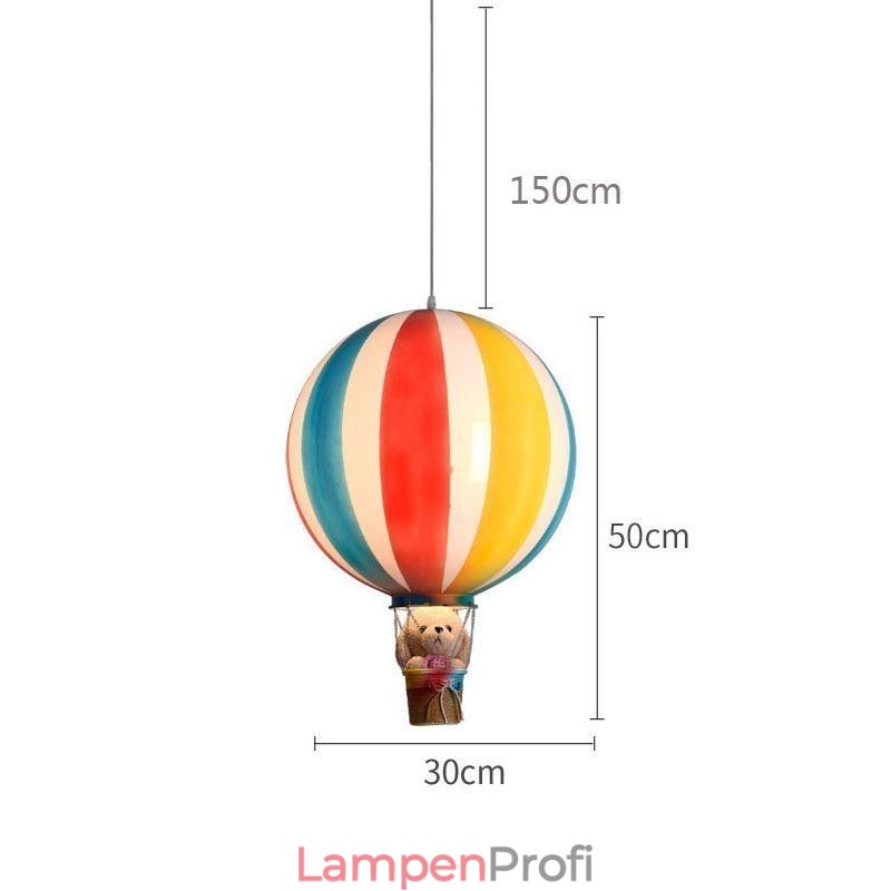Bunte Heißluftballon Pendelleuchte Acryl Dekorationsleuchte