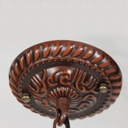 Buntglas Pendelleuchte Vintage Hängelampe