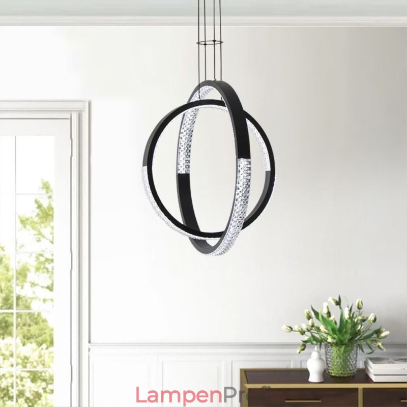 Moderne Kronleuchter 2 Ringe Anhänger Beleuchtung Esszimmer