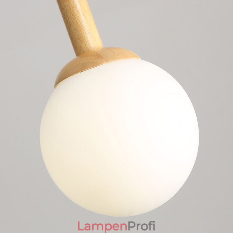 Japanische Pendelleuchte aus Holz Nordische Hängelampe aus Glas