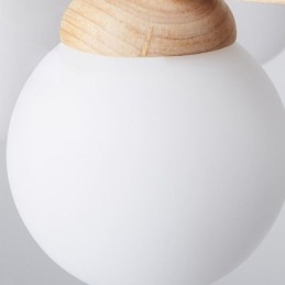 Japanische Holz-Kronleuchter-Molekül-Pendelleuchte