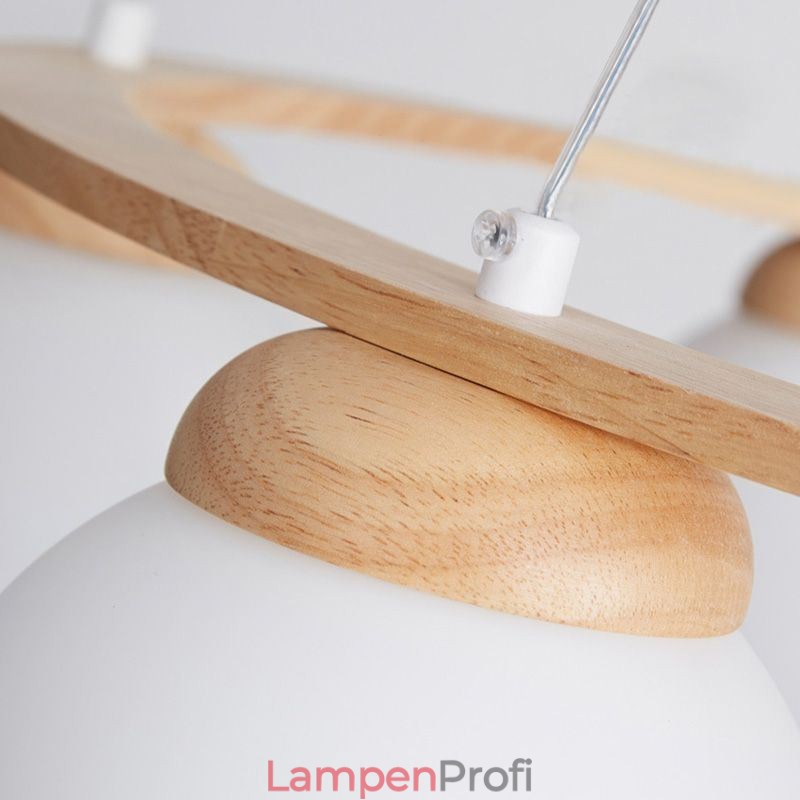 Japanische Holz-Kronleuchter-Molekül-Pendelleuchte
