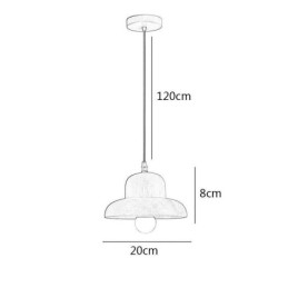 Japanische Holz Pendelleuchte Hut Hängelampe
