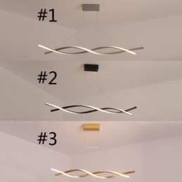 Moderne Pendelleuchte Twist Design Hängelampe Esszimmer