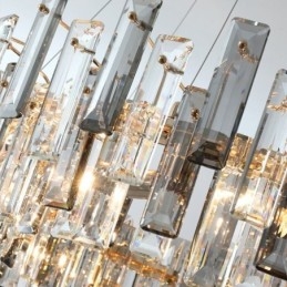 Europäische Glas Kronleuchter Licht Oval Pendelleuchten