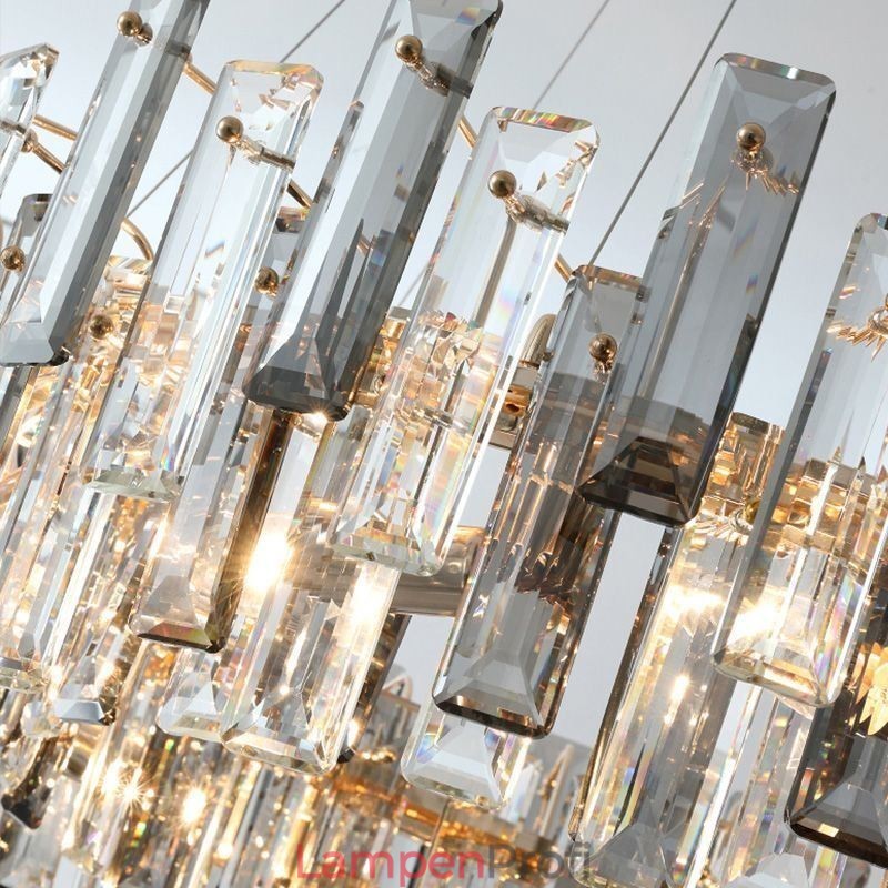 Europäische Glas Kronleuchter Licht Oval Pendelleuchten