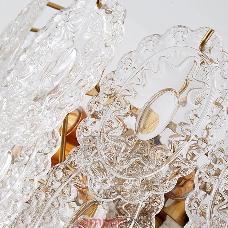 Moderne Glas Pendelleuchte Dekoration Bronze Gold Kronleuchter