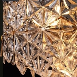 Europäische Glas Pendelleuchte Moderner Kronleuchter in Kegelform