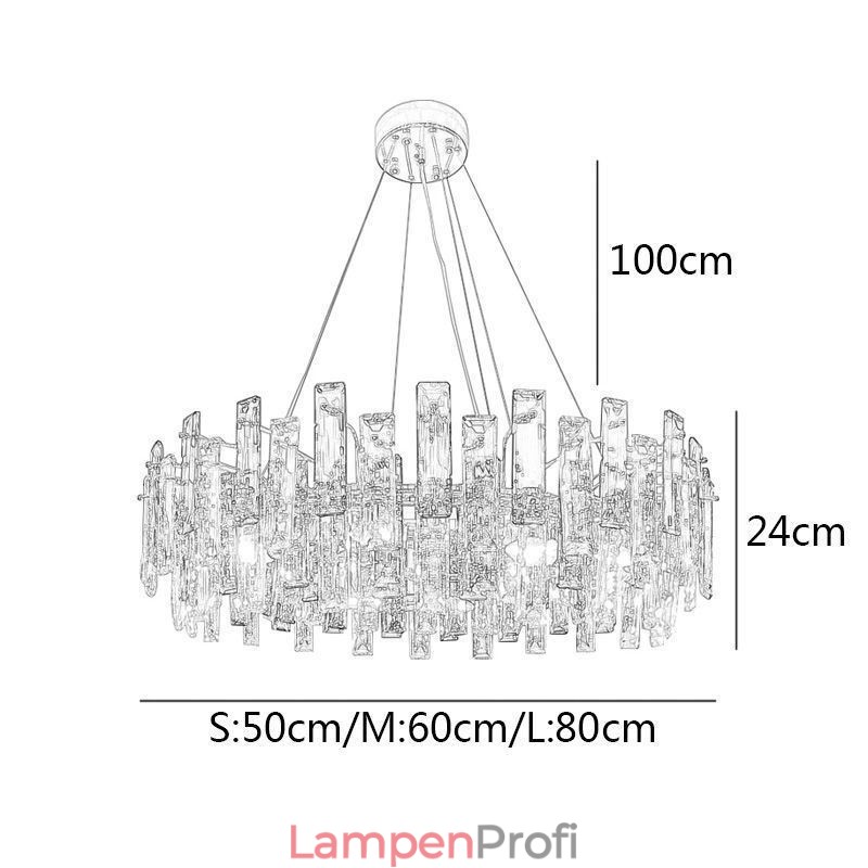Luxus Glas Kronleuchter Europäischen Stil Pendelleuchte