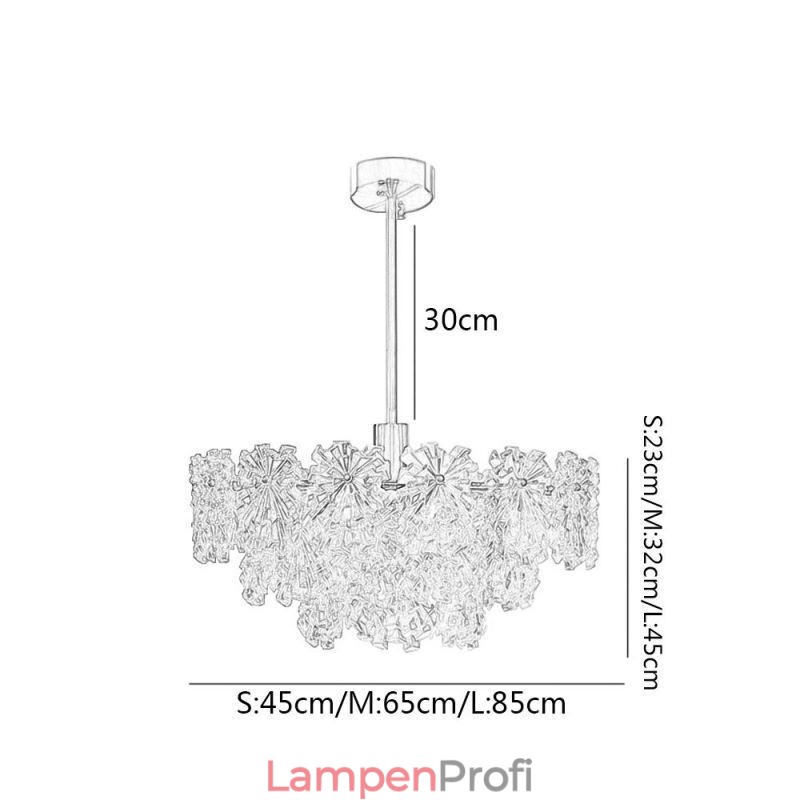 Luxus Anhänger Licht Wohnkultur Glas Kronleuchter Wohnzimmer