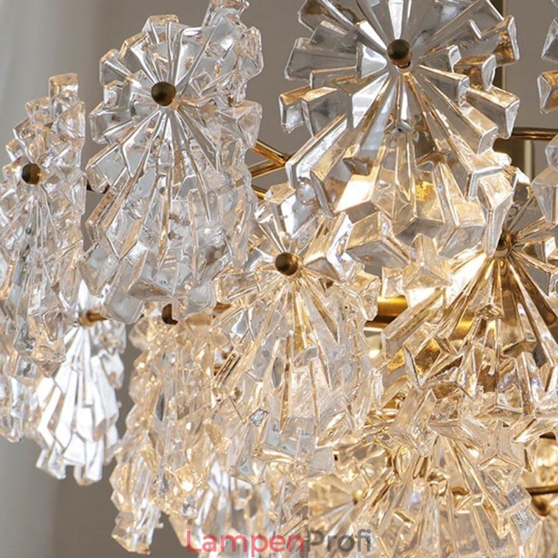 Luxus Anhänger Licht Wohnkultur Glas Kronleuchter Wohnzimmer