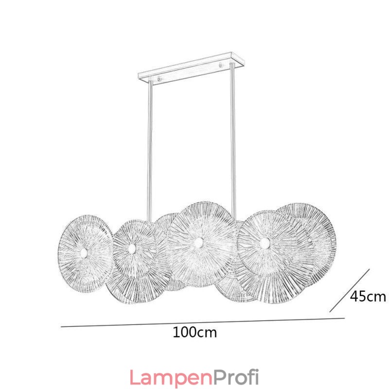 Moderne Spark Disc Kronleuchter Feuerwerk Glas Pendelleuchte Home Decor Beleuchtung