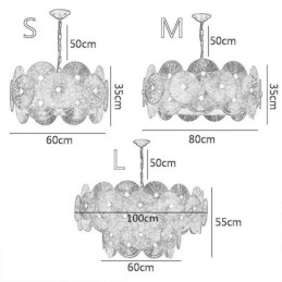 Moderne Spark Disc Kronleuchter Feuerwerk Glas Pendelleuchte Home Deco Beleuchtung