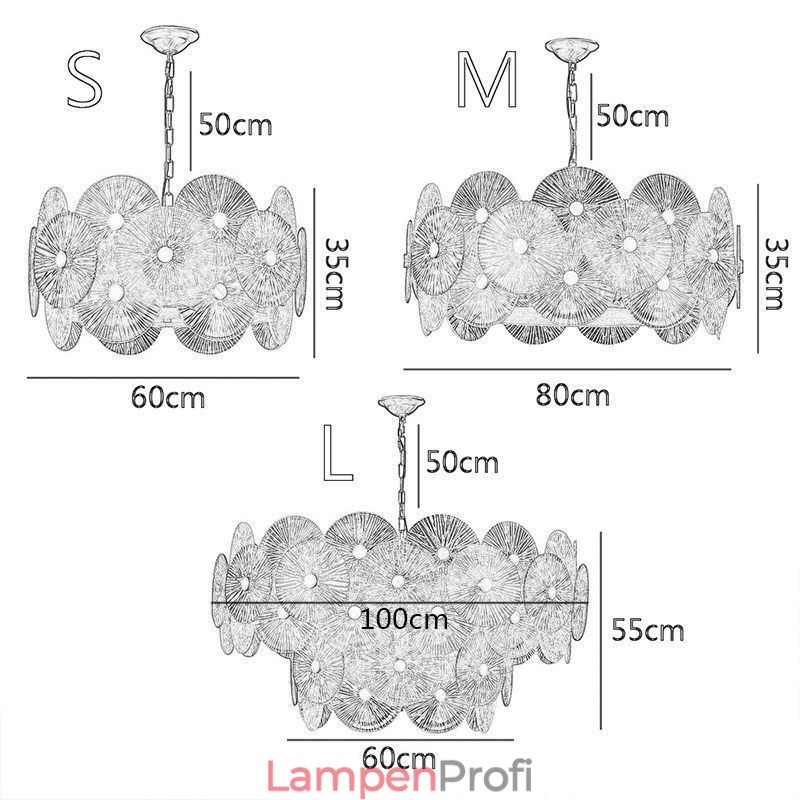Moderne Spark Disc Kronleuchter Feuerwerk Glas Pendelleuchte Home Deco Beleuchtung