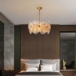 Moderne Spark Disc Kronleuchter Feuerwerk Glas Pendelleuchte Home Deco Beleuchtung