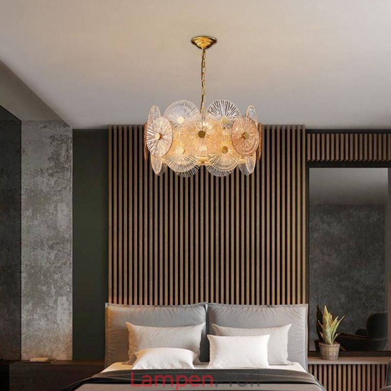 Moderne Spark Disc Kronleuchter Feuerwerk Glas Pendelleuchte Home Deco Beleuchtung