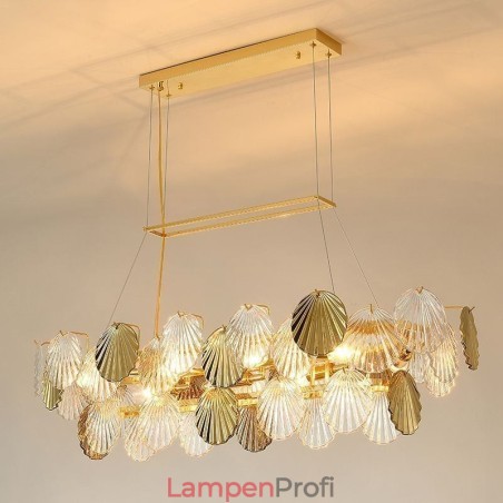 Luxus Glas Kronleuchter Mode Lampe Shell Form Glas Hängelampe Luxus Glas Kronleuchter Mode Lampe Shell Form Glas Hängelampe
