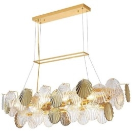 Luxus Glas Kronleuchter Mode Lampe Shell Form Glas Hängelampe