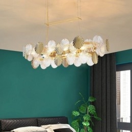 Luxus Glas Kronleuchter Mode Lampe Shell Form Glas Hängelampe