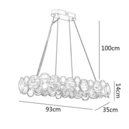 Europäischer Glas-Kronleuchter, kreative Luxus-Pendelleuchte