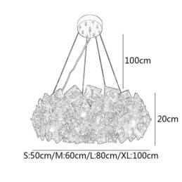 Licht Luxus Glas Kronleuchter Moderne Minimalistischen Pendelleuchte