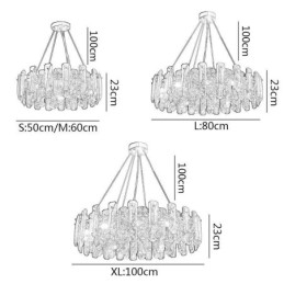 Europäische Glas Pendelleuchte Luxus Hängelampe