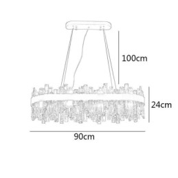 Licht Luxus Kronleuchter Post Moderne Glas Pendelleuchte