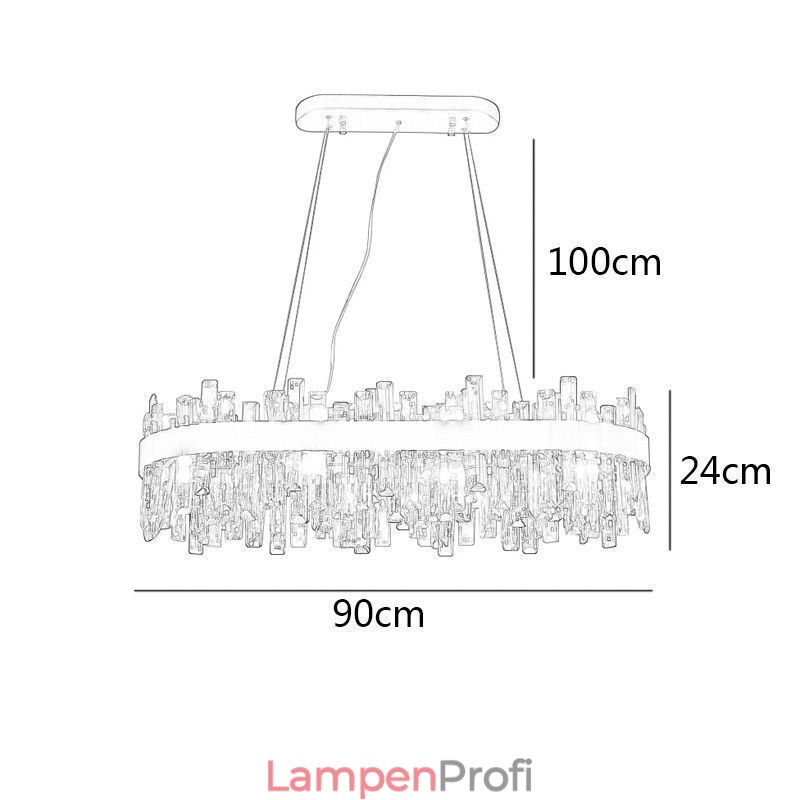 Licht Luxus Kronleuchter Post Moderne Glas Pendelleuchte