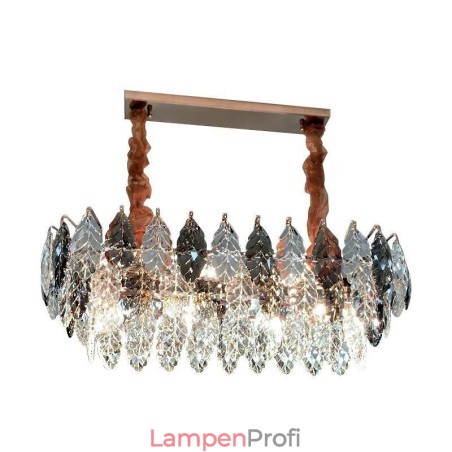 Europäische Eisen Pendelleuchte Creative Leaf Glas Kronleuchter Europäische Eisen Pendelleuchte Creative Leaf Glas Kronleuchter