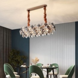 Europäischer Glas-Kronleuchter, kreatives Licht, Luxus-Pendelleuchte