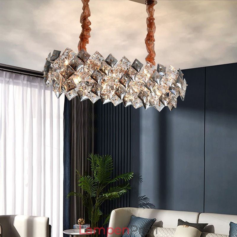 Europäischer Glas-Kronleuchter, kreatives Licht, Luxus-Pendelleuchte