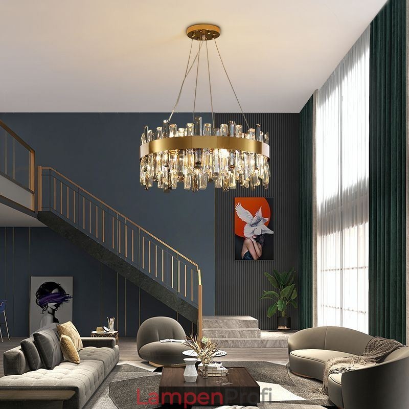 Luxus Glas Kronleuchter Europäischen Stil Pendelleuchte Wohnzimmer